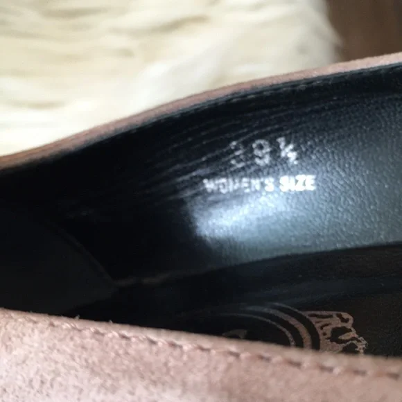 Tod’s Taupe Suede “Wedge Décolleté” Heel